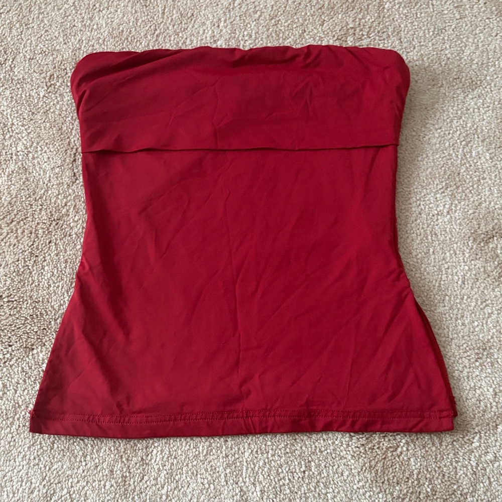 Princess Polly Silk Red Tube Top - Picture 3 of 3